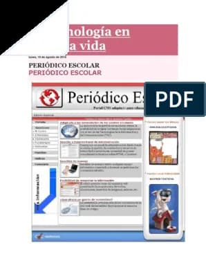 periódico escolar ejemplo