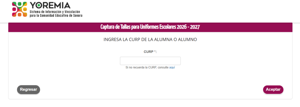 tallas de uniformes escolares yoremia 2026
